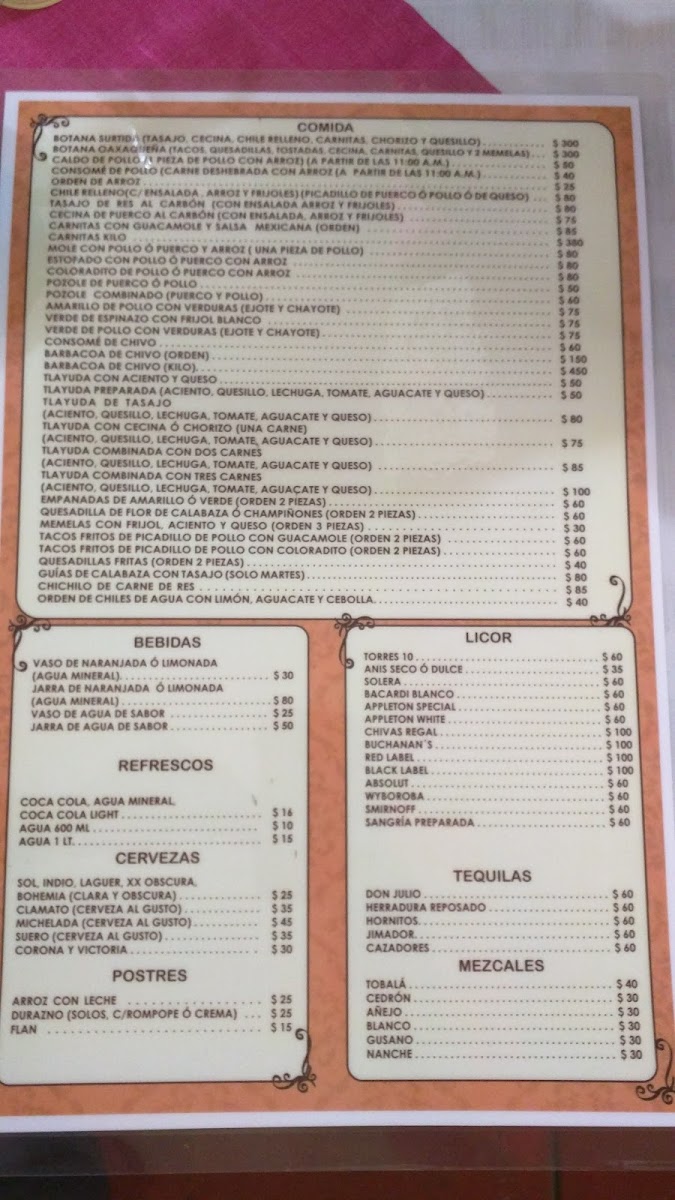 Mercado El Tule Menu - Image 6